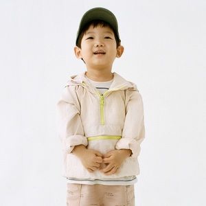 ZARA Baby NEON TRIM LIGHTWEIGHT POUCH POCKET JACKET Windbreaker